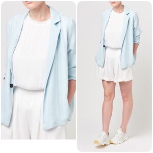 NWOT Tina jo satin striped blazer